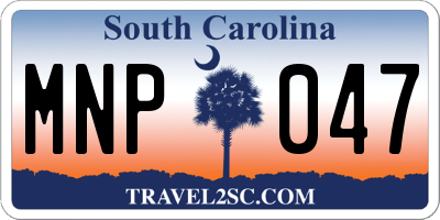 SC license plate MNP047