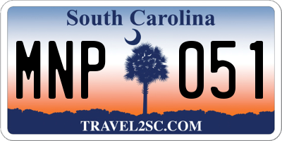 SC license plate MNP051