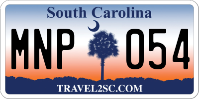 SC license plate MNP054