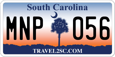 SC license plate MNP056