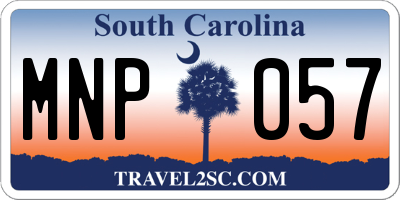 SC license plate MNP057