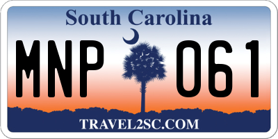 SC license plate MNP061