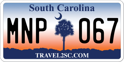 SC license plate MNP067