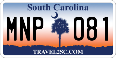 SC license plate MNP081