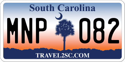 SC license plate MNP082