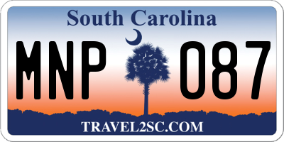 SC license plate MNP087