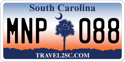 SC license plate MNP088