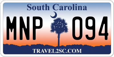 SC license plate MNP094
