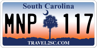 SC license plate MNP117