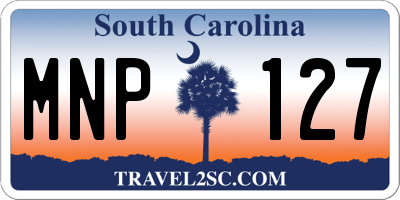 SC license plate MNP127