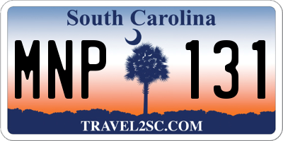 SC license plate MNP131