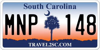 SC license plate MNP148
