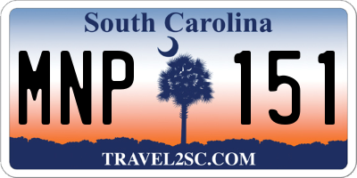 SC license plate MNP151