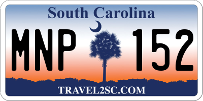 SC license plate MNP152