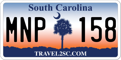 SC license plate MNP158