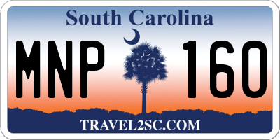 SC license plate MNP160