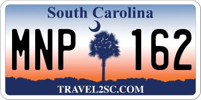 SC license plate MNP162