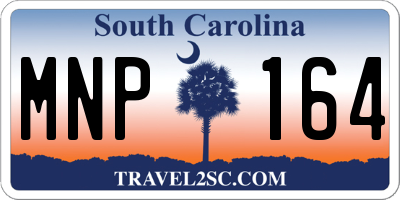 SC license plate MNP164