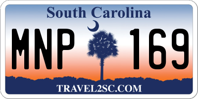 SC license plate MNP169