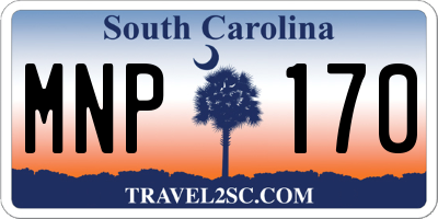 SC license plate MNP170