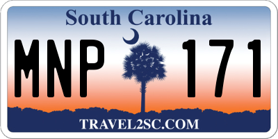 SC license plate MNP171