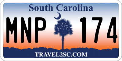 SC license plate MNP174
