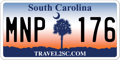 SC license plate MNP176