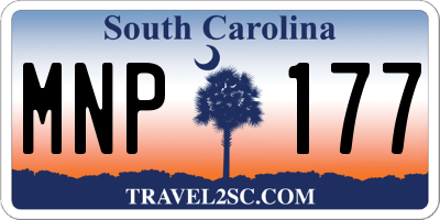 SC license plate MNP177