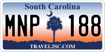 SC license plate MNP188