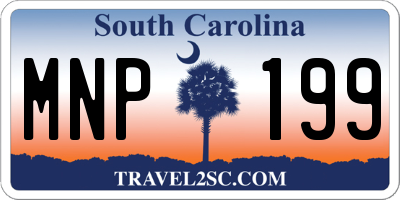 SC license plate MNP199