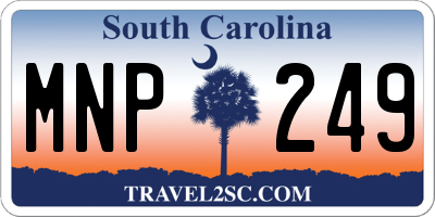SC license plate MNP249
