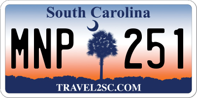 SC license plate MNP251