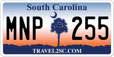 SC license plate MNP255
