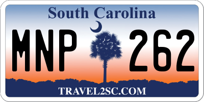SC license plate MNP262