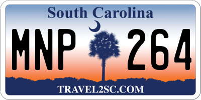 SC license plate MNP264
