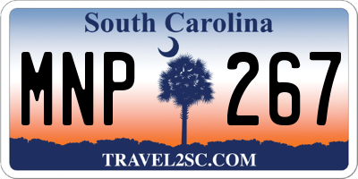 SC license plate MNP267