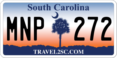 SC license plate MNP272