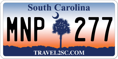 SC license plate MNP277