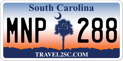 SC license plate MNP288