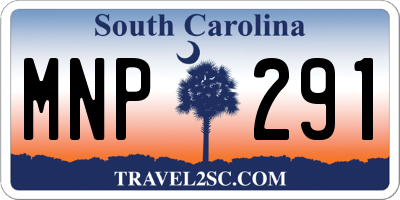 SC license plate MNP291