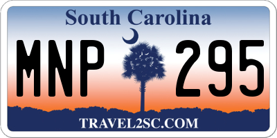 SC license plate MNP295