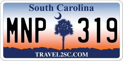 SC license plate MNP319