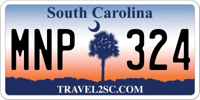 SC license plate MNP324