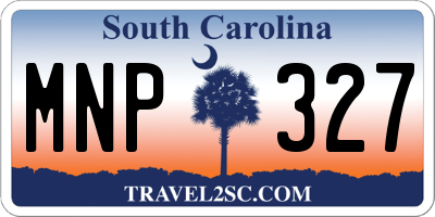 SC license plate MNP327