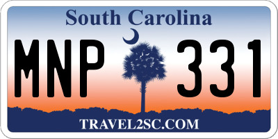 SC license plate MNP331