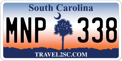 SC license plate MNP338