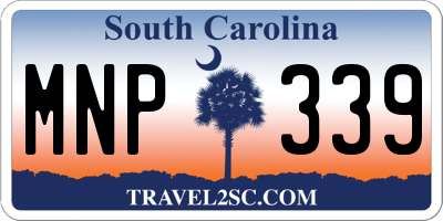 SC license plate MNP339