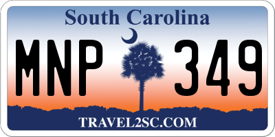 SC license plate MNP349