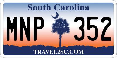 SC license plate MNP352