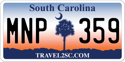 SC license plate MNP359